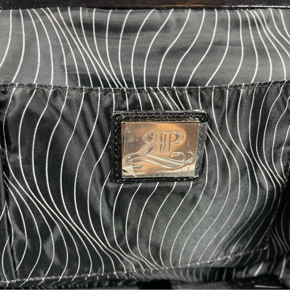 Rosie Pope Maternity Soft Black Leather Diaper Clutch - Picture 9 of 15